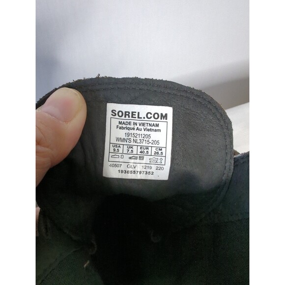 NWOT Sorel Cate the Great 9.5 Size Women's Bootie Brown Combat Boots Ankle Lace - Picture 5 of 10